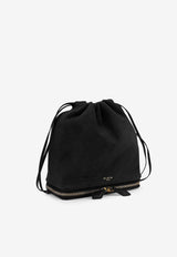 Alaïa Le Pochon Suede Bucket Bag Black AA1L2029CA577999_Black_48137431