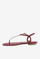 Aquazzura Almost Bare Flat Sandals Red ALBFLAA0NAPCD3_482a511c-19aa-47f0-a45e-a82489268b0b
