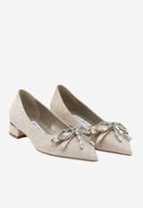 Jimmy Choo Auria Glittered Pointed Flats Champagne AURIA FLATHGQLIGHT SOFT GOLD/CRYSTAL_a197b71a-4faa-491d-a8dc-49eece4147d0