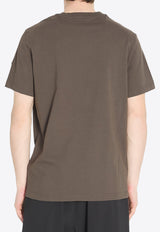 Crewneck T-shirt with Logo-Patch