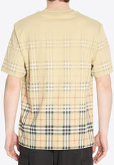 Check Fadded Crewneck T-shirt