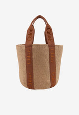 Chloé Large Woody Basket Tote Bag Beige CHC23AS380L1825S_Dusty Tan_41114835
