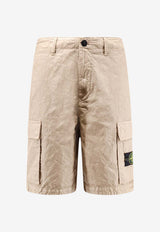 Stone Island Compass Patch Cargo Shorts Beige L1S15L100001S0069V009A_Desert_48900944