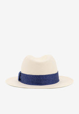 Kiton Ciro Paone Panama Straw Hat Blue UCPL018K0726H05ROYALBLUE_Blue_42176906