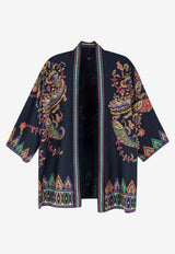 Etro Silk Printed Kimono Shirt Multicolor WRCA0025AKG03X0883_MultiColour_40468326