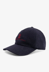 Brunello Cucinelli Logo Embroidered Baseball Cap Navy MH2489850CWW57_NAVY ROSSO_40000251