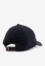 Brunello Cucinelli Logo Embroidered Baseball Cap Navy MH2489850CWW57_NAVY ROSSO_40000251