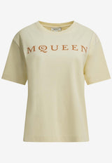 Crewneck T-shirt with Logo-Lettering