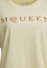 Crewneck T-shirt with Logo-Lettering