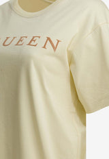 Crewneck T-shirt with Logo-Lettering