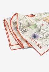 Spider Floral Silk Scarf