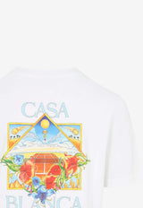 Flower-Court Icon Crewneck T-shirt