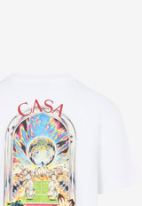 Orchid=Court Crewneck T-shirt