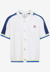Crochet Shirt with Logo-Patch