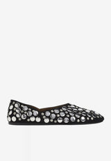 Jane Studded Leather Ballet Flats
