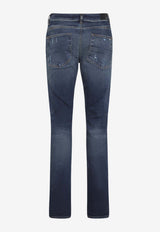 MX1 Straight Ripped Jeans