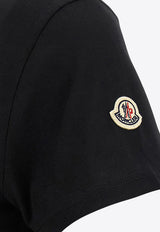 Crewneck T-shirt with Logo-Patch