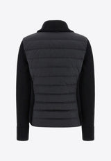 Padded Tricot Down Cardigan