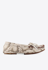 Paris Texas Indiana Snakeskin Print Loafers Beige PX1580XPTMLNATURALE_Natural_42176742