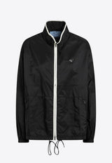 Logo-Plaque Zip-Up Jacket