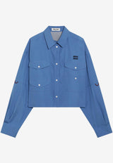 Logo-Emboidered Buttoned Shirt