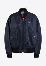 Logo-Plaque Zip-Up Jacket