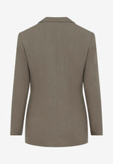Single-Breasted Buttoned Blazer