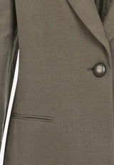 Single-Breasted Buttoned Blazer