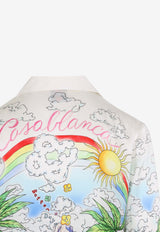 Better Days Printed Silk Long-Sleeved Shirt