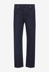 Washed Straight-Leg Jeans