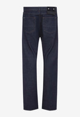 Washed Straight-Leg Jeans