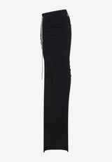 Adjustable Maxi Skirt with Logo-Patch