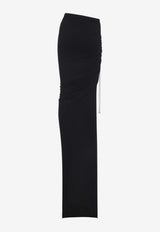 Adjustable Maxi Skirt with Logo-Patch