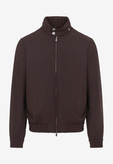 Windbreaker Jacket with Concealed-Hood