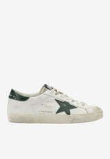 Distressed Leather Low-Top Sneakers