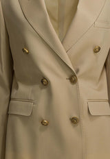 Double-Breasted Wool Blazer