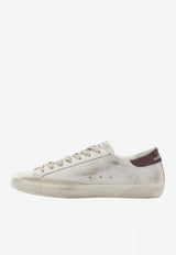 Distressed Leather Low-Top Sneakers
