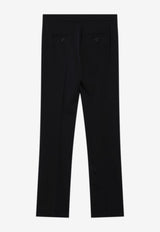 Tailored Wool-Blend Pants