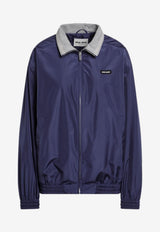 Logo-Plaque Zip-Up Jacket