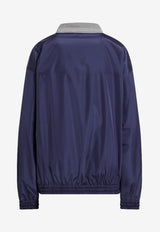 Logo-Plaque Zip-Up Jacket