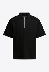 Zip-Up Polo T-shirt