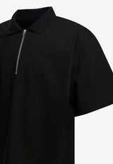 Zip-Up Polo T-shirt