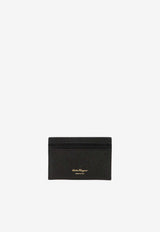 Logo-Plaque Leather Cardholder