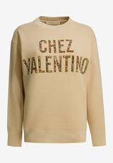 Logo-Printed Crewneck Sweatshirt