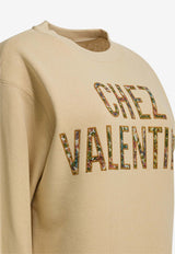 Logo-Printed Crewneck Sweatshirt