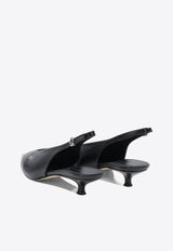 Leather Slingack Pumps