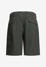 Bermuda Cargo Shorts with Pleats