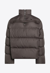 X Rick Owens Zip-Up Down Jacket