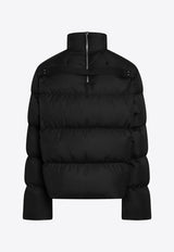 X Rick Owens Zip-Up Down Jacket
