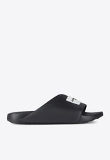 Logo Label Rubber Slides